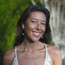 Nourish Hoop Small (Dark Pink Edison Pearl)