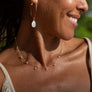 Balance Necklace (White Pearls)