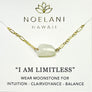 Infinity Raw Moonstone Necklace
