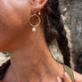Eternity Hoops-White Pearl