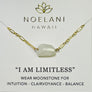 Infinity Raw Moonstone Necklace