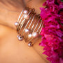Beach Bangles with Pink Edison Pearl