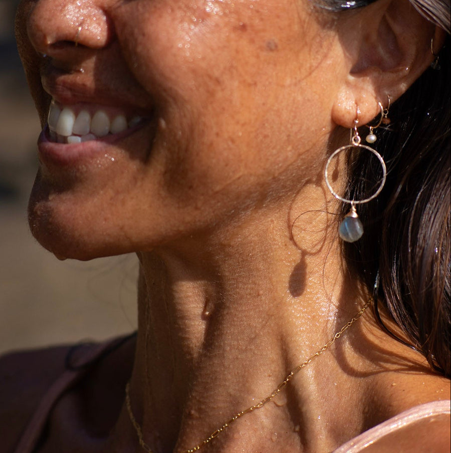 Eternity Hoop-Labradorite NEW
