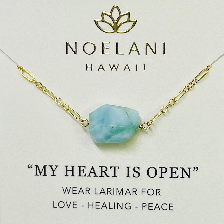 Healing Raw Larimar Necklace