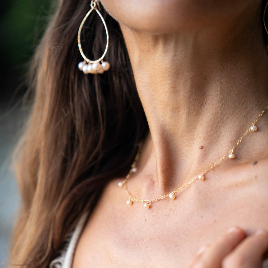 Wailea Pink Pearl Earrings