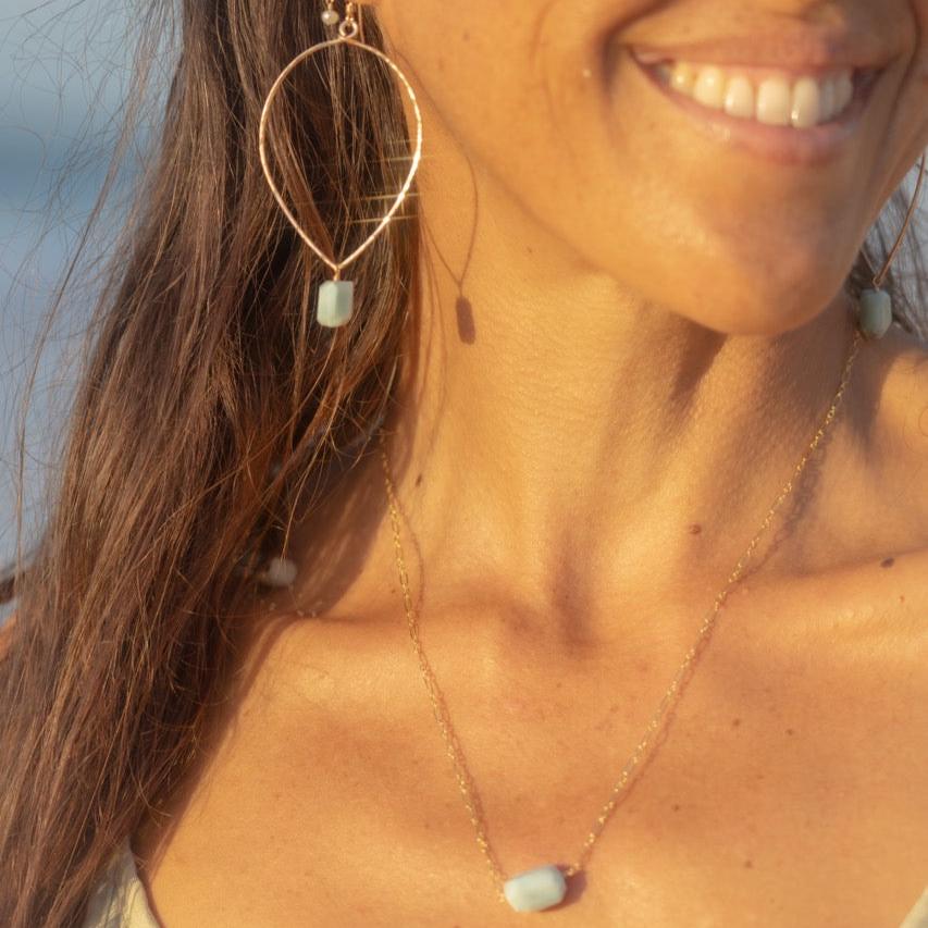 Tiahura Earrings (Larimar)