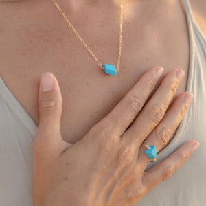 Harmony Raw Turquoise Necklace