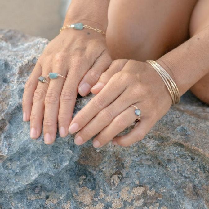 Black Coin Pearl Ring