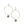 Nourish Hoop Large (Dark Pink Edison Pearl)