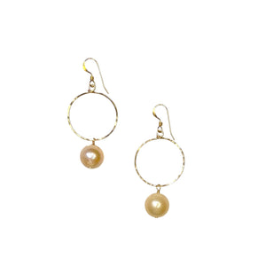 Nourish Hoop Small (Light Pink Edison Pearl)