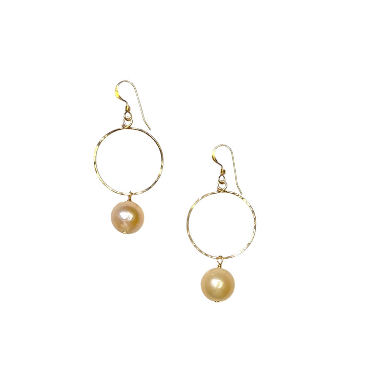 Nourish Hoop Small (Light Pink Edison Pearl)