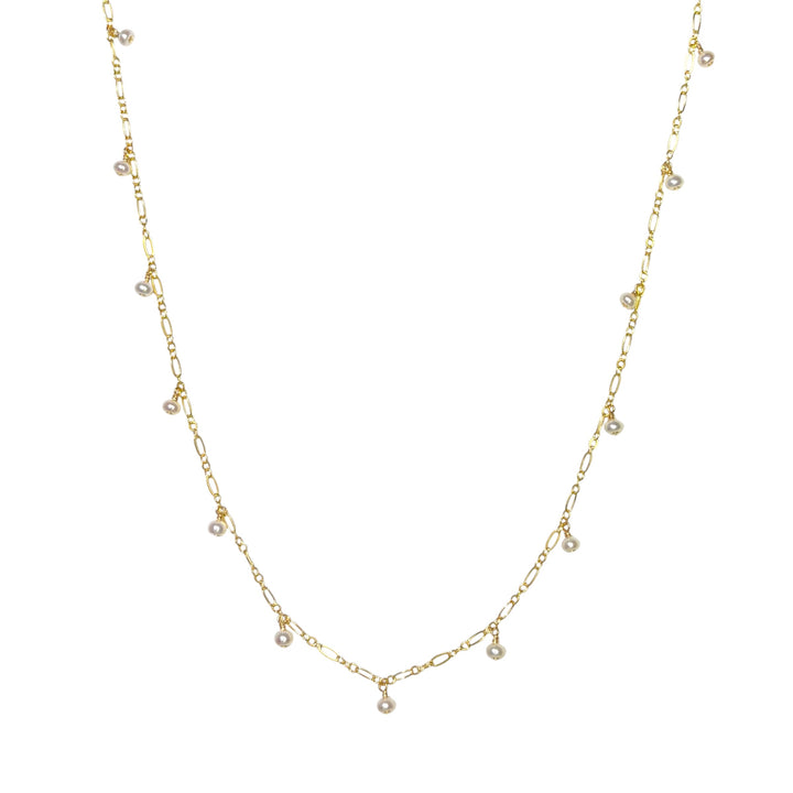 Balance Necklace (White Pearls)