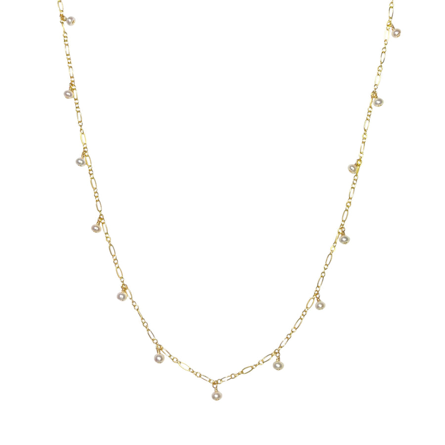 Balance Necklace (White Pearls)