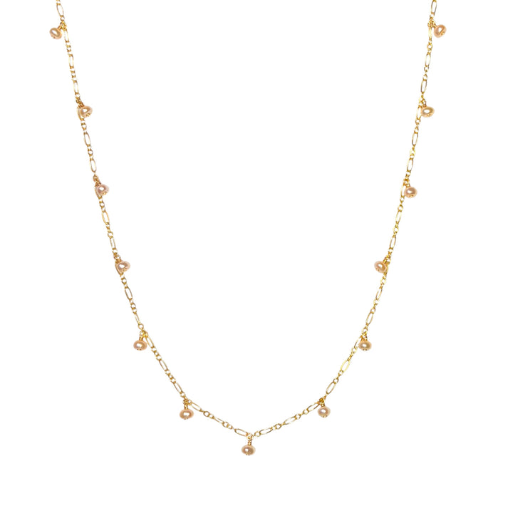 Balance Neckalce (Pink Pearls)