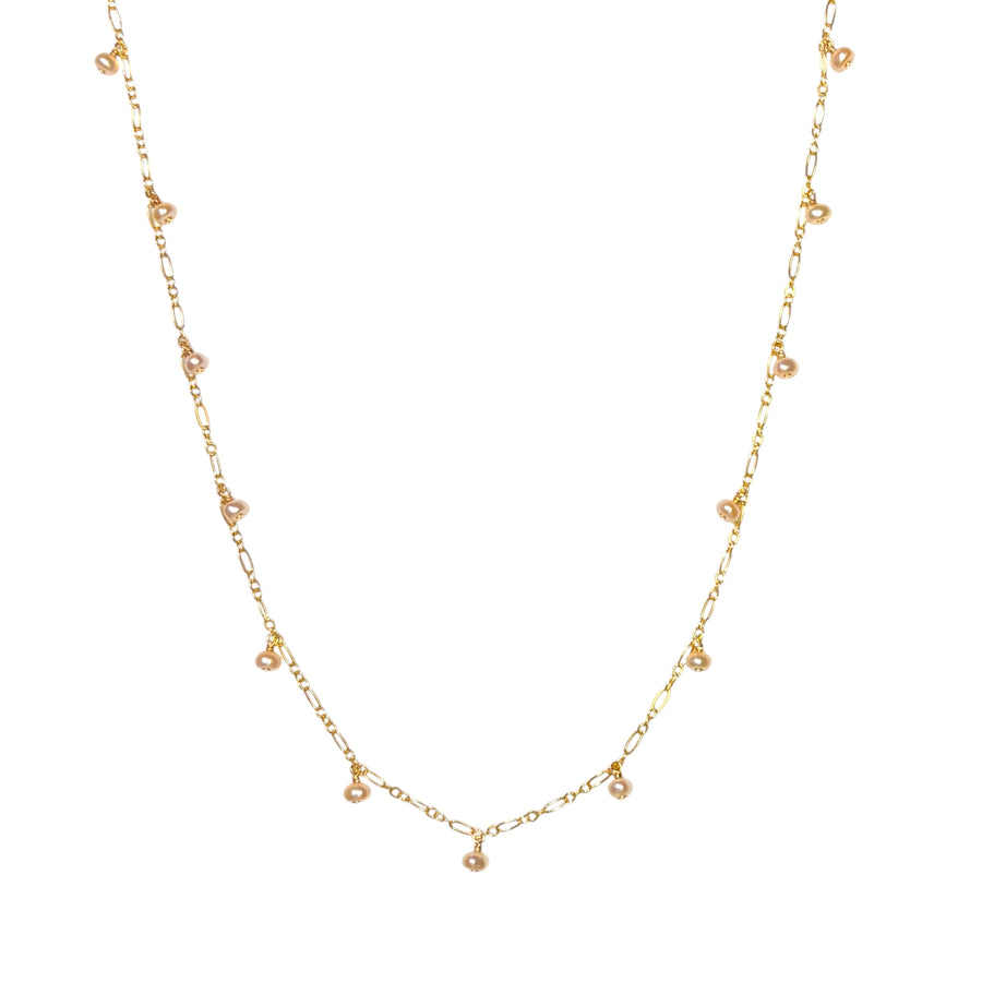 Balance Neckalce (Pink Pearls)